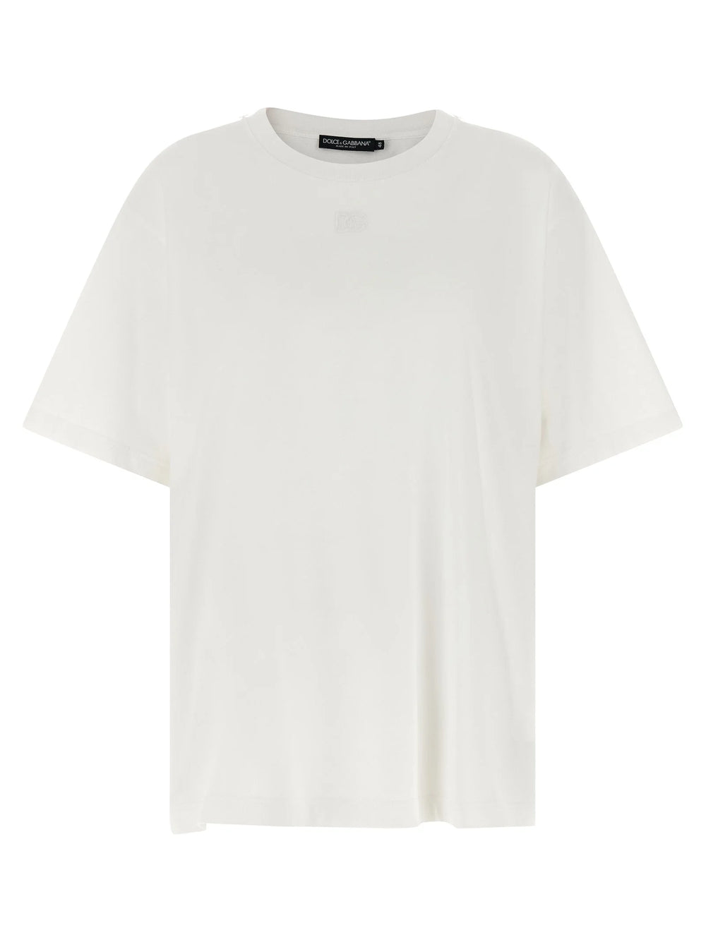 Dolce & Gabbana White Cotton T-Shirt - IT42