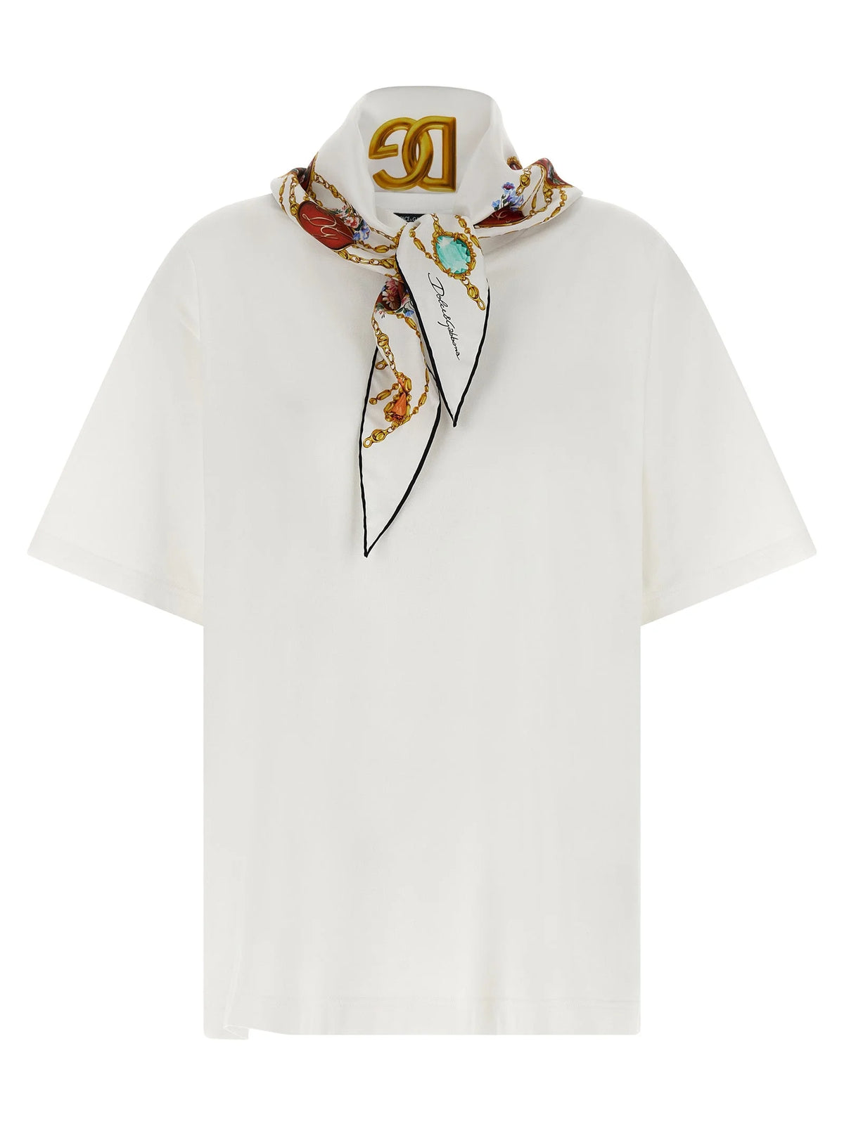 Dolce & Gabbana White Cotton T-Shirt - IT42