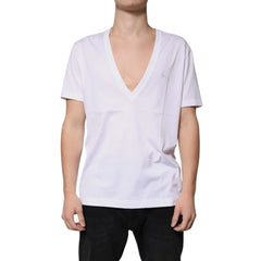 Dolce & Gabbana White Cotton T-Shirt - IT52 | XL