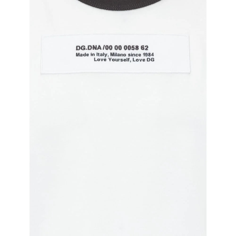 Dolce & Gabbana White Cotton T-Shirt - T-Shirts