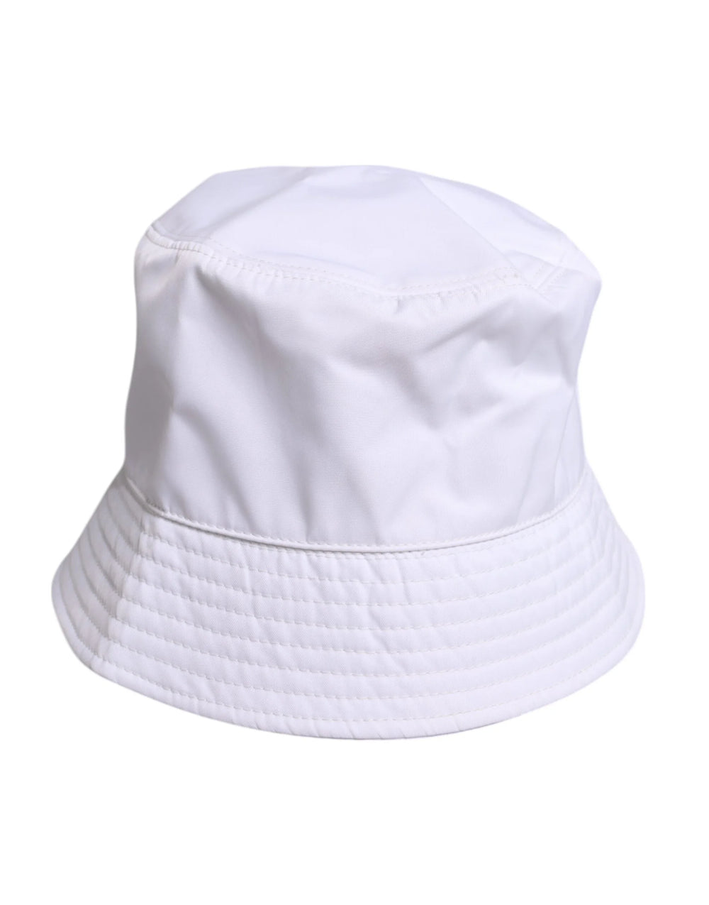 Dolce & Gabbana White Cotton Wide Brim Bucket Hat - 59 cm|L - Bucket Hats