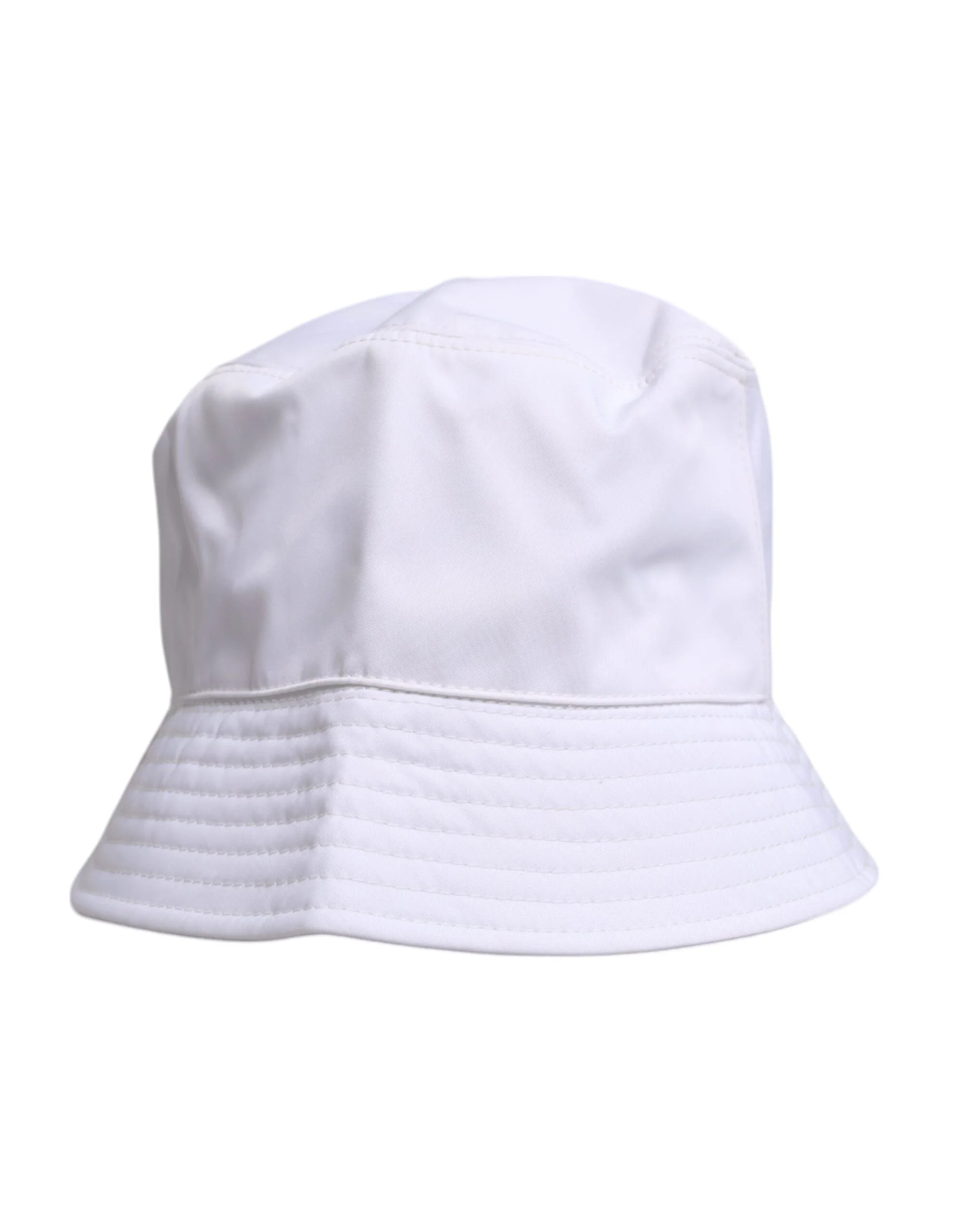 Dolce & Gabbana White Cotton Wide Brim Bucket Hat - 59 cm|L - Bucket Hats