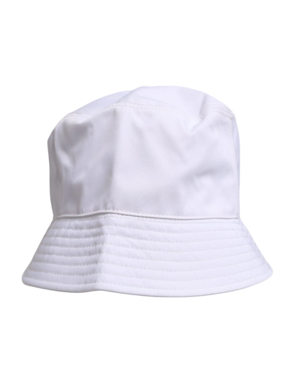 Dolce & Gabbana White Cotton Wide Brim Bucket Hat - 59 cm|L - Bucket Hats