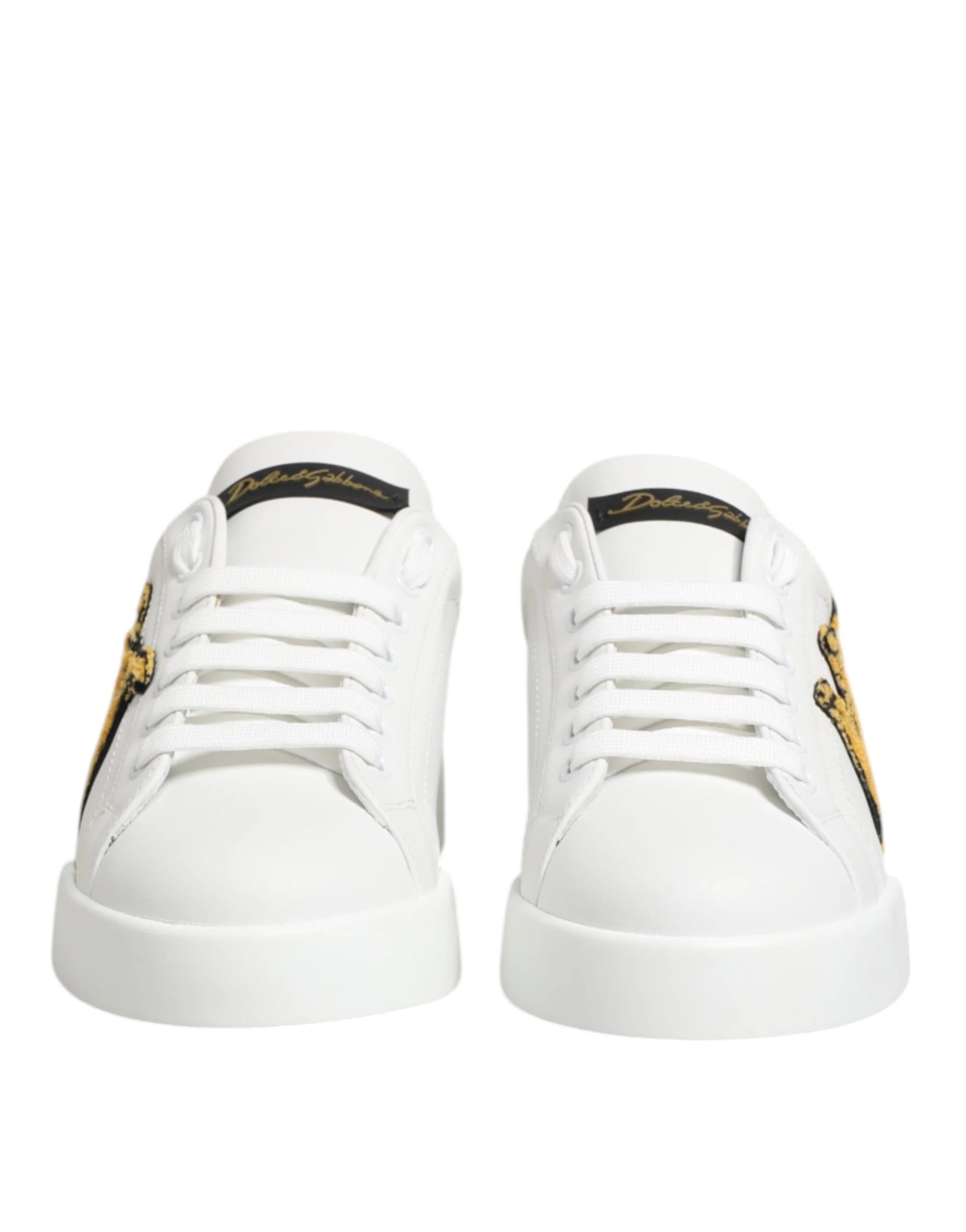Dolce & Gabbana White Crown Patch Portofino Men Sneakers Shoes - EU39/US6 - Sneakers