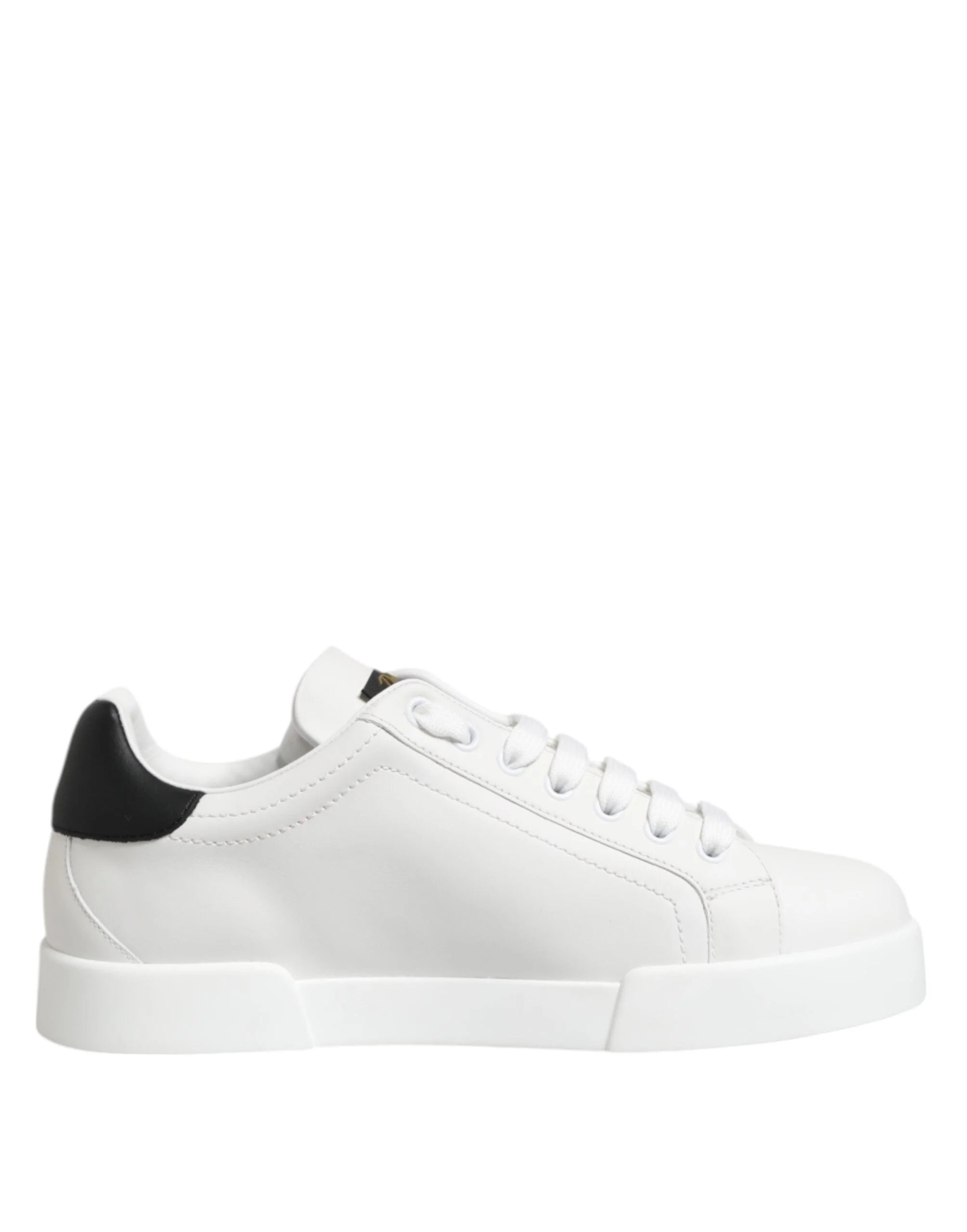Dolce & Gabbana White Crown Patch Portofino Men Sneakers Shoes - EU39/US6 - Sneakers