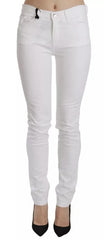 Dolce & Gabbana White Crystal Embellished Skinny Jeans - IT36 | XS - Jeans