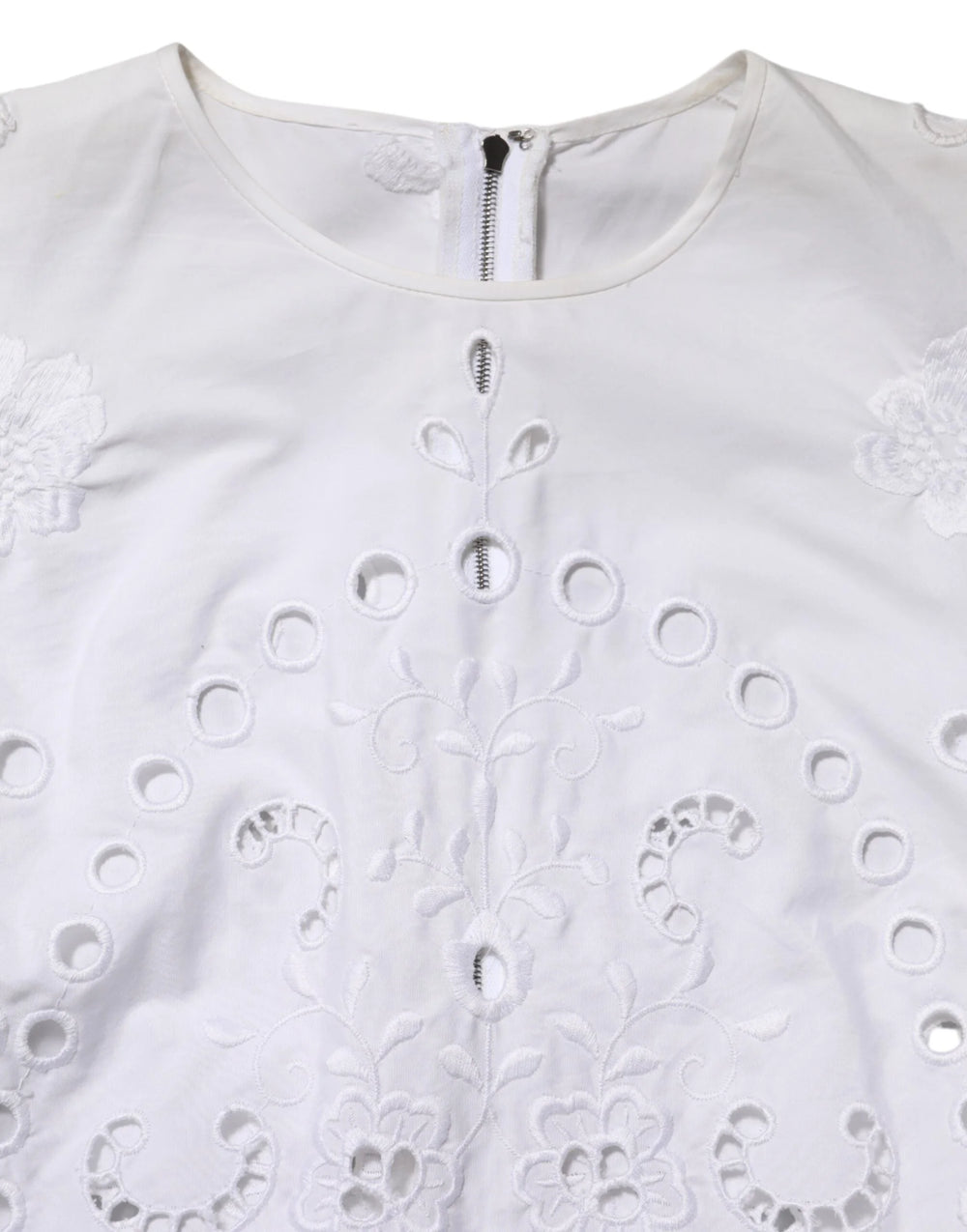 Dolce & Gabbana White Cut Out A-line Sheath Mini Dress - IT40|S - Dresses