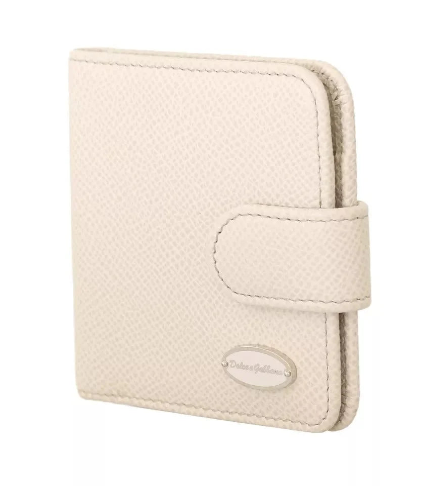 Dolce & Gabbana White Dauphine Leather Condom Case Holder Pocket Wallet - Sex Toys & Erotic Games