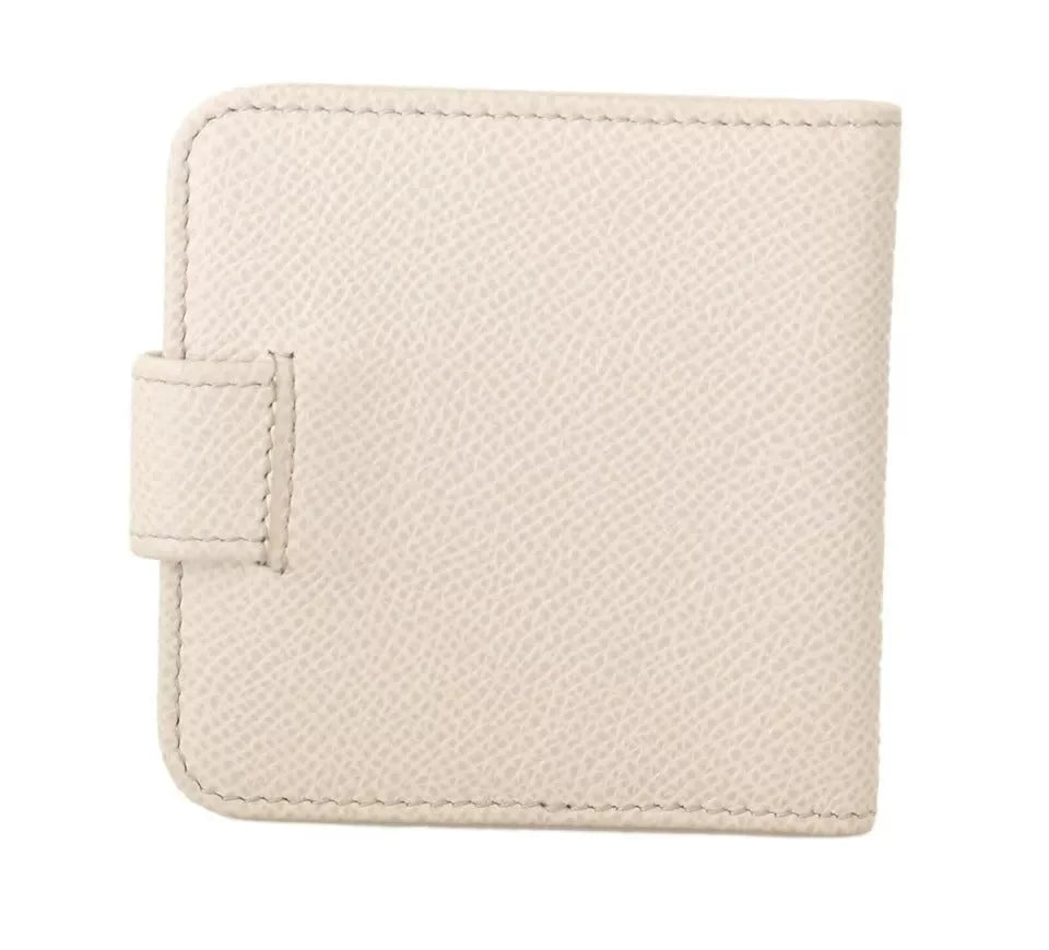 Dolce & Gabbana White Dauphine Leather Condom Case Holder Pocket Wallet - Sex Toys & Erotic Games