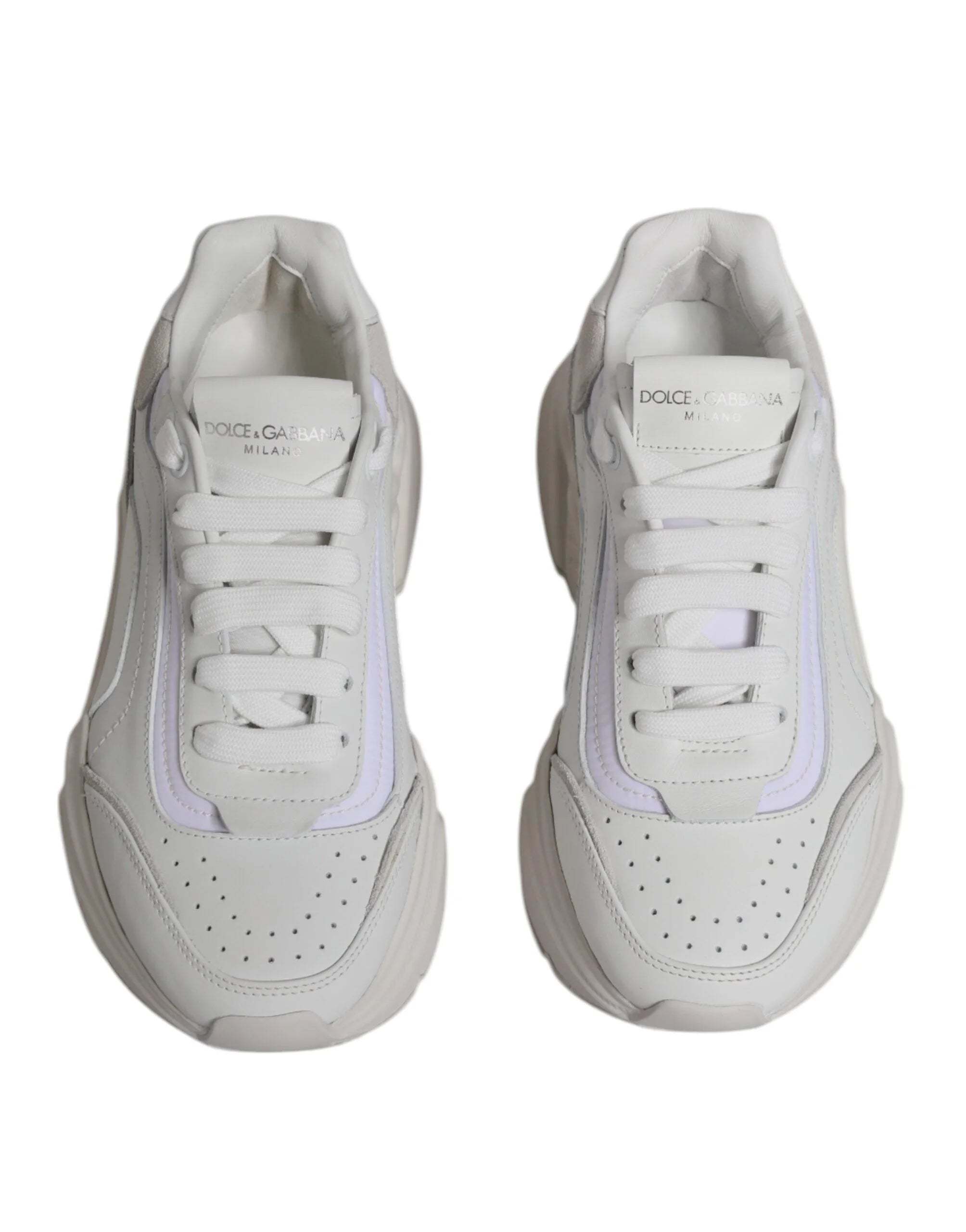 Dolce & Gabbana White Daymaster Low Top Sneakers Shoes - Sneakers