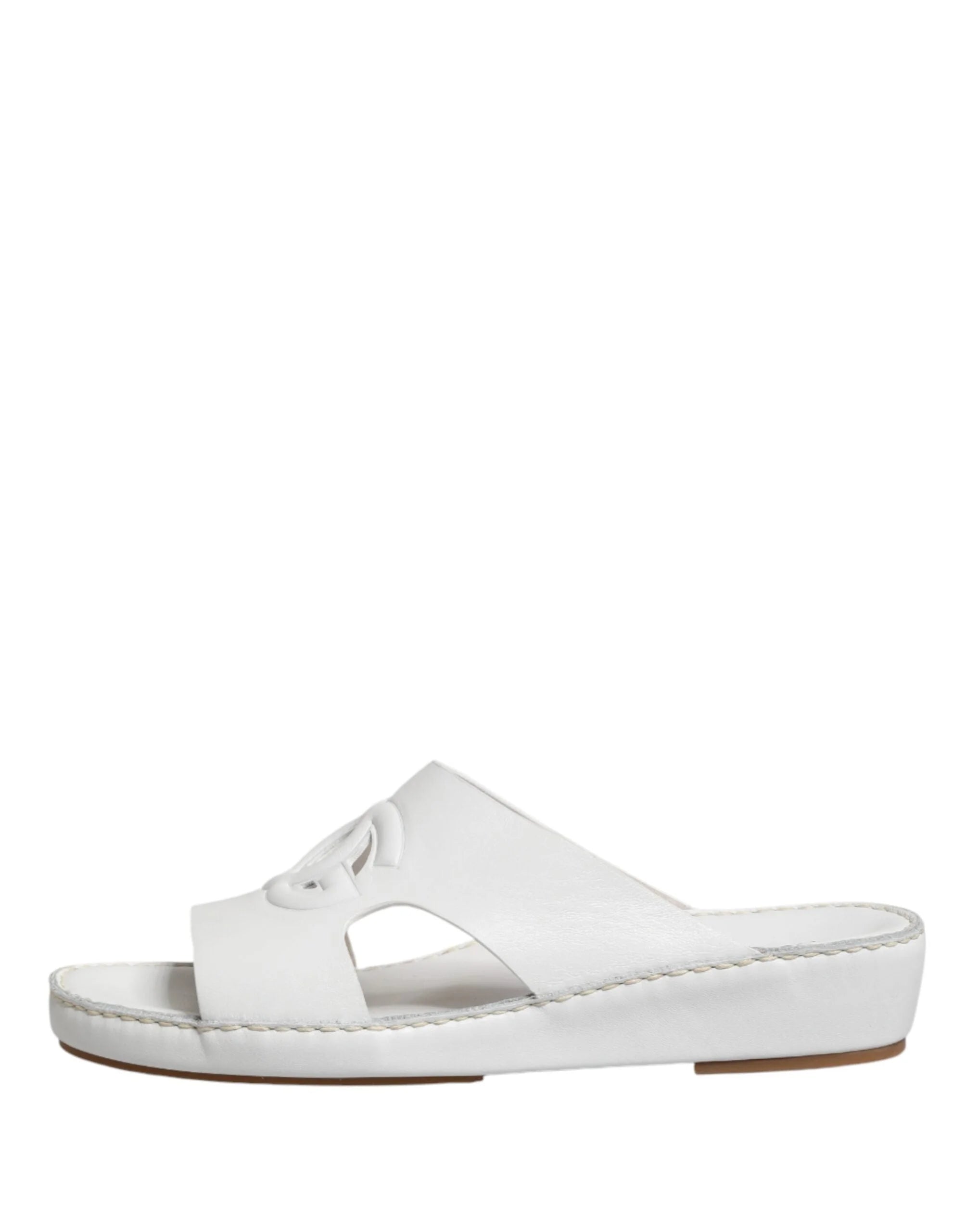 Σανδάλια Dolce & Gabbana λευκού χρώματος με σχέδιο DG - EU44/US11