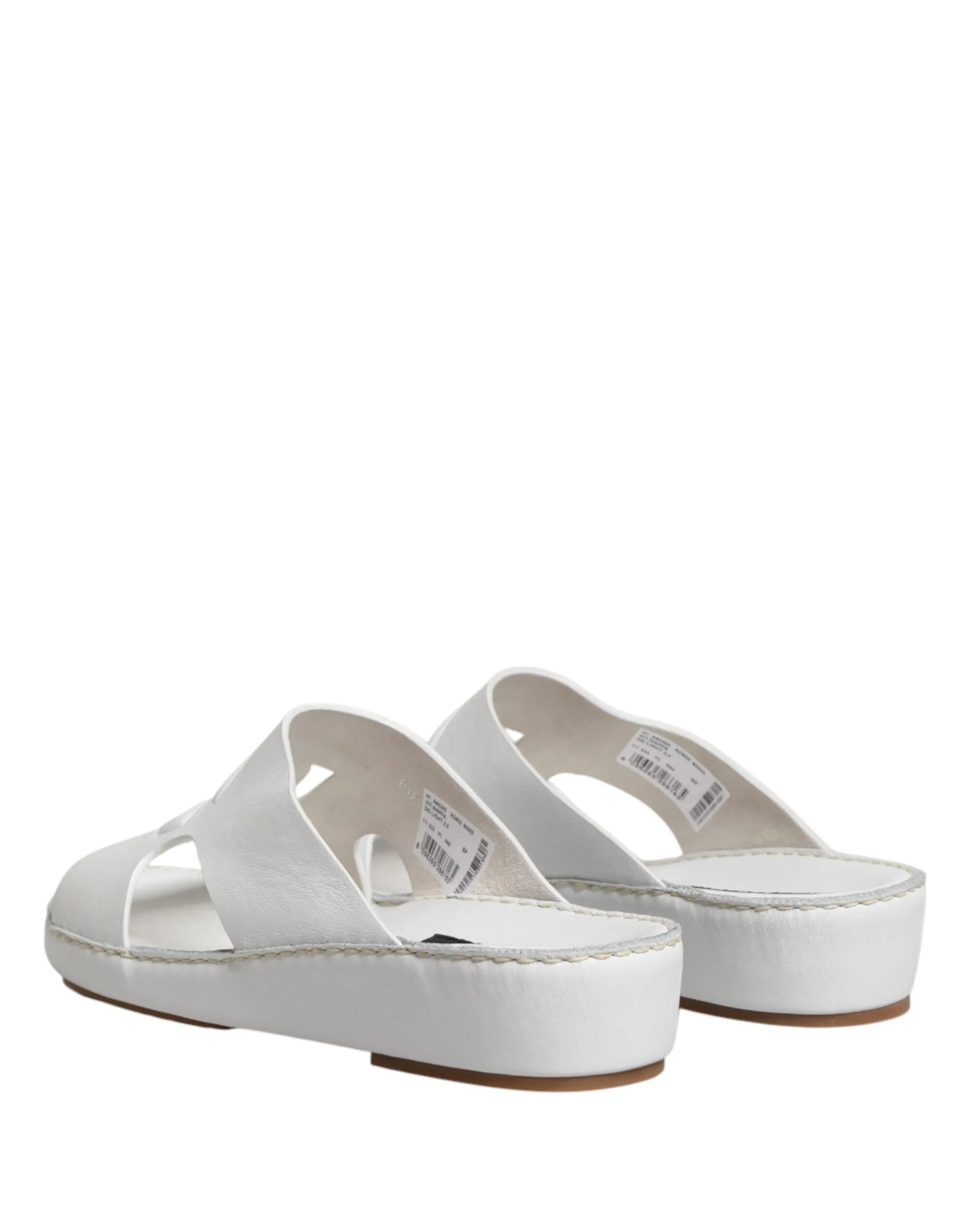 Σανδάλια Dolce & Gabbana λευκού χρώματος με σχέδιο DG - EU44/US11