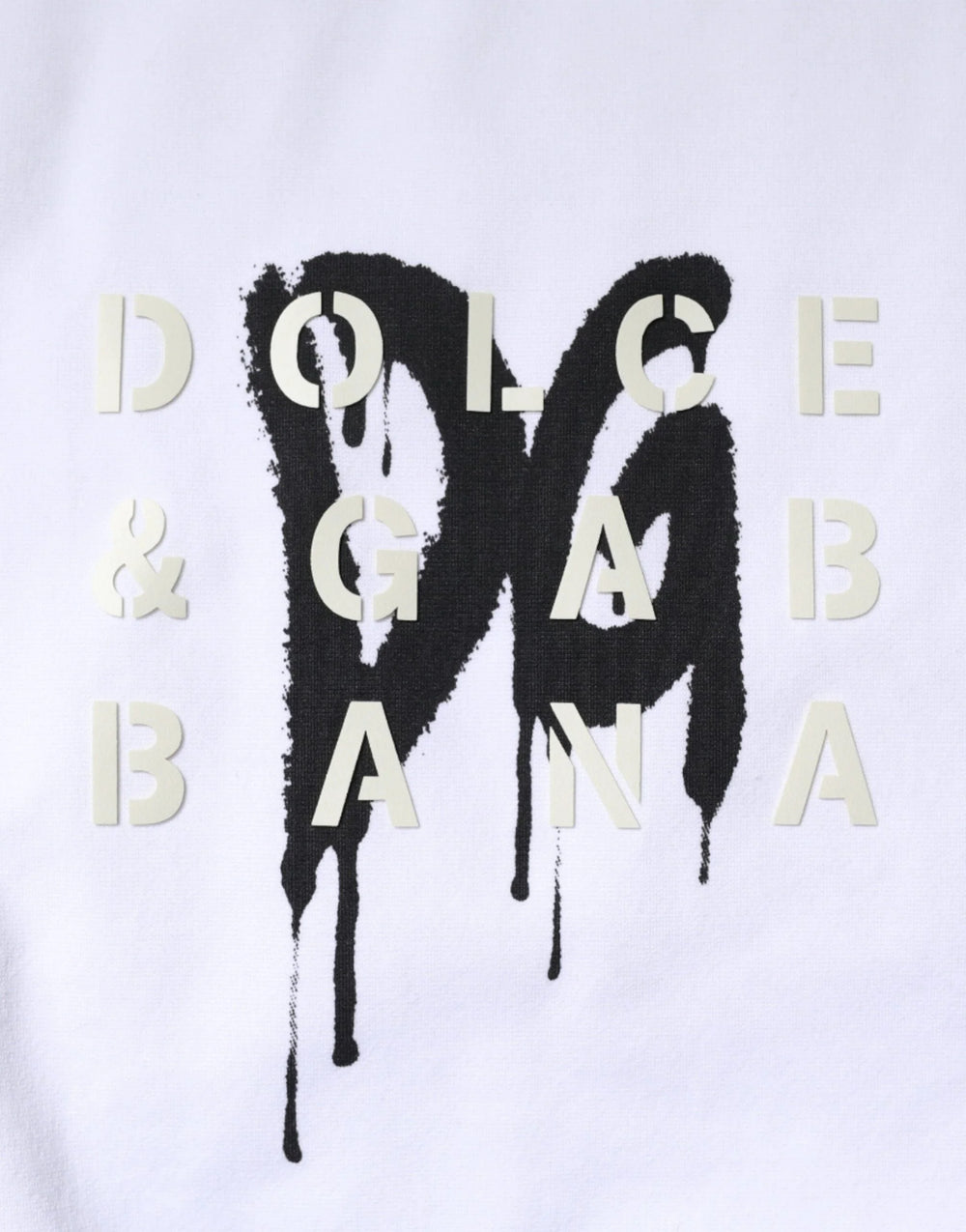 Dolce & Gabbana White DG Logo Cotton Crew Neck T-shirt - IT50 | L - T-Shirts