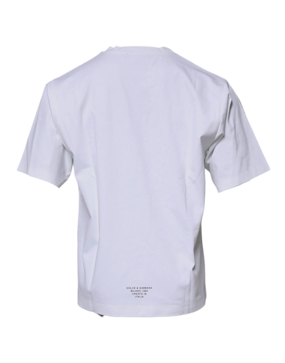 Dolce & Gabbana White DG Logo Cotton Crew Neck T-shirt - IT50 | L - T-Shirts