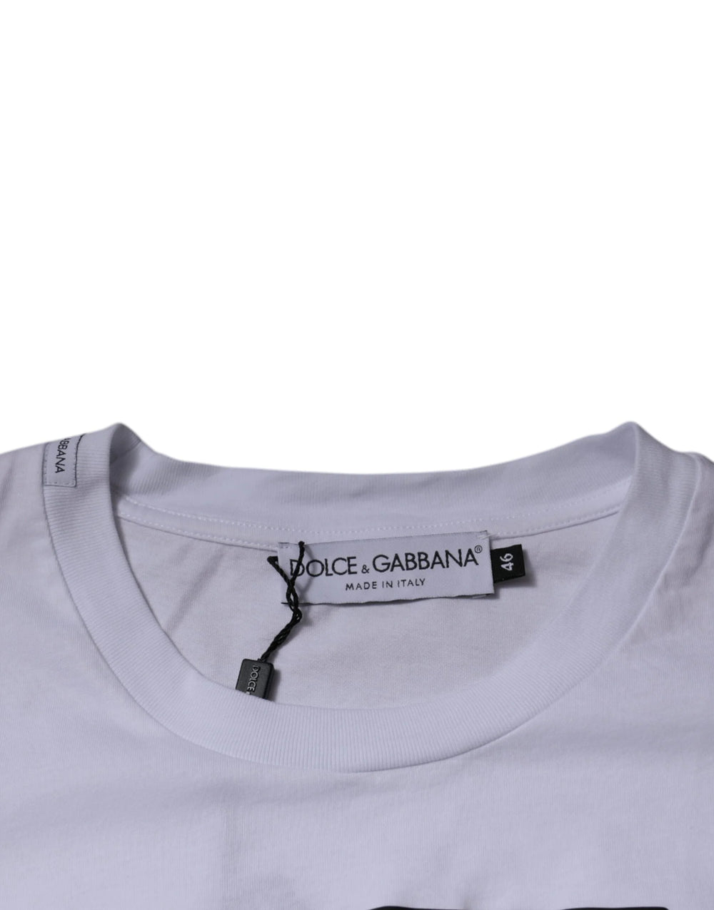 Dolce & Gabbana White DG Logo Cotton Crew Neck T-shirt - T-Shirts