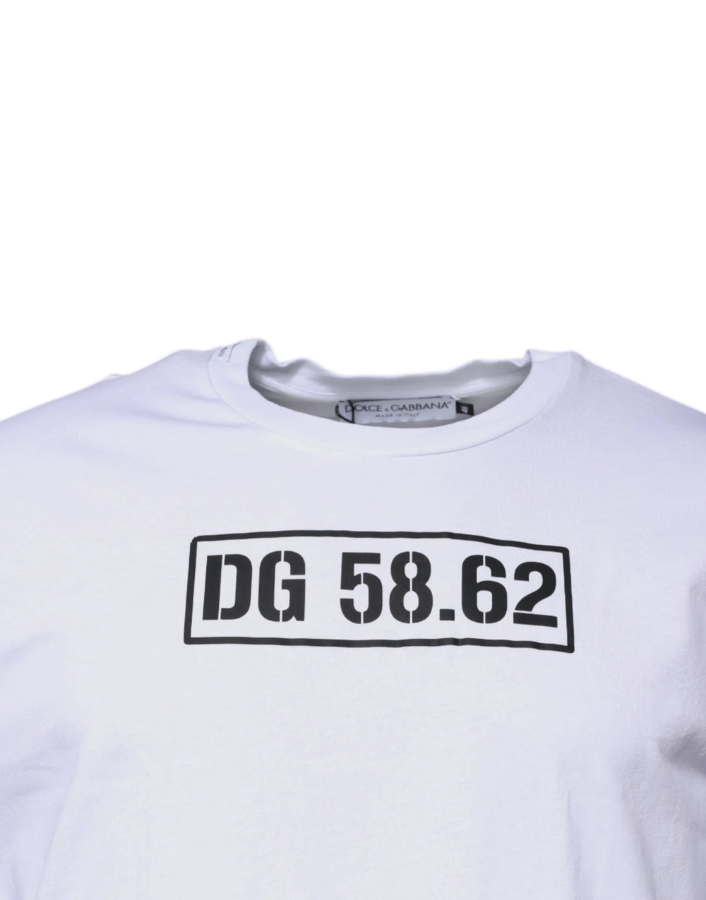 Dolce & Gabbana White DG Logo Cotton Crew Neck T-shirt - T-Shirts