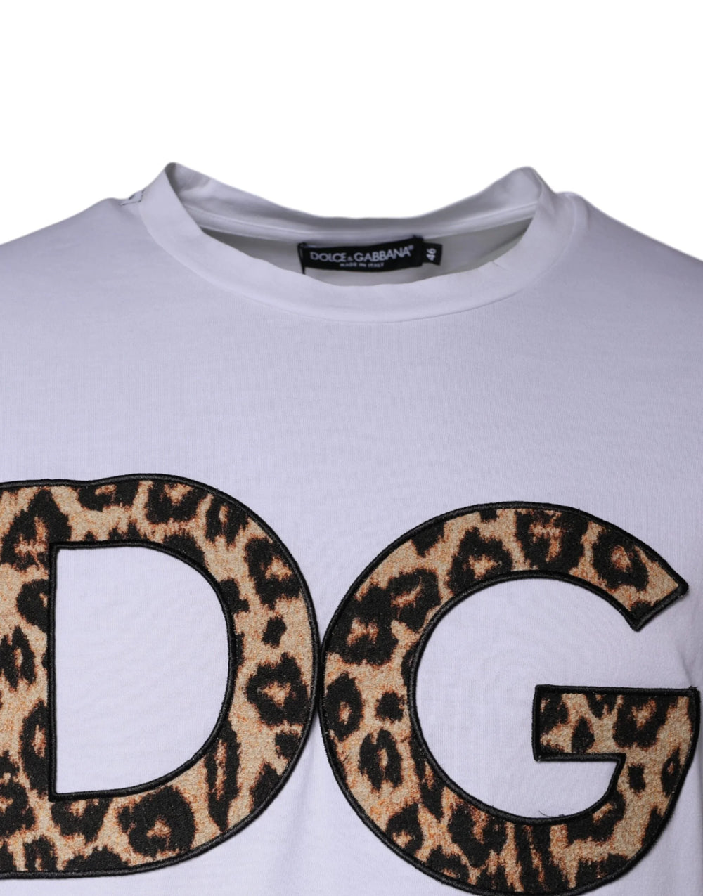 Dolce & Gabbana White DG Logo Cotton Shorts Sleeves T-shirt - IT52 | XL - T-Shirts