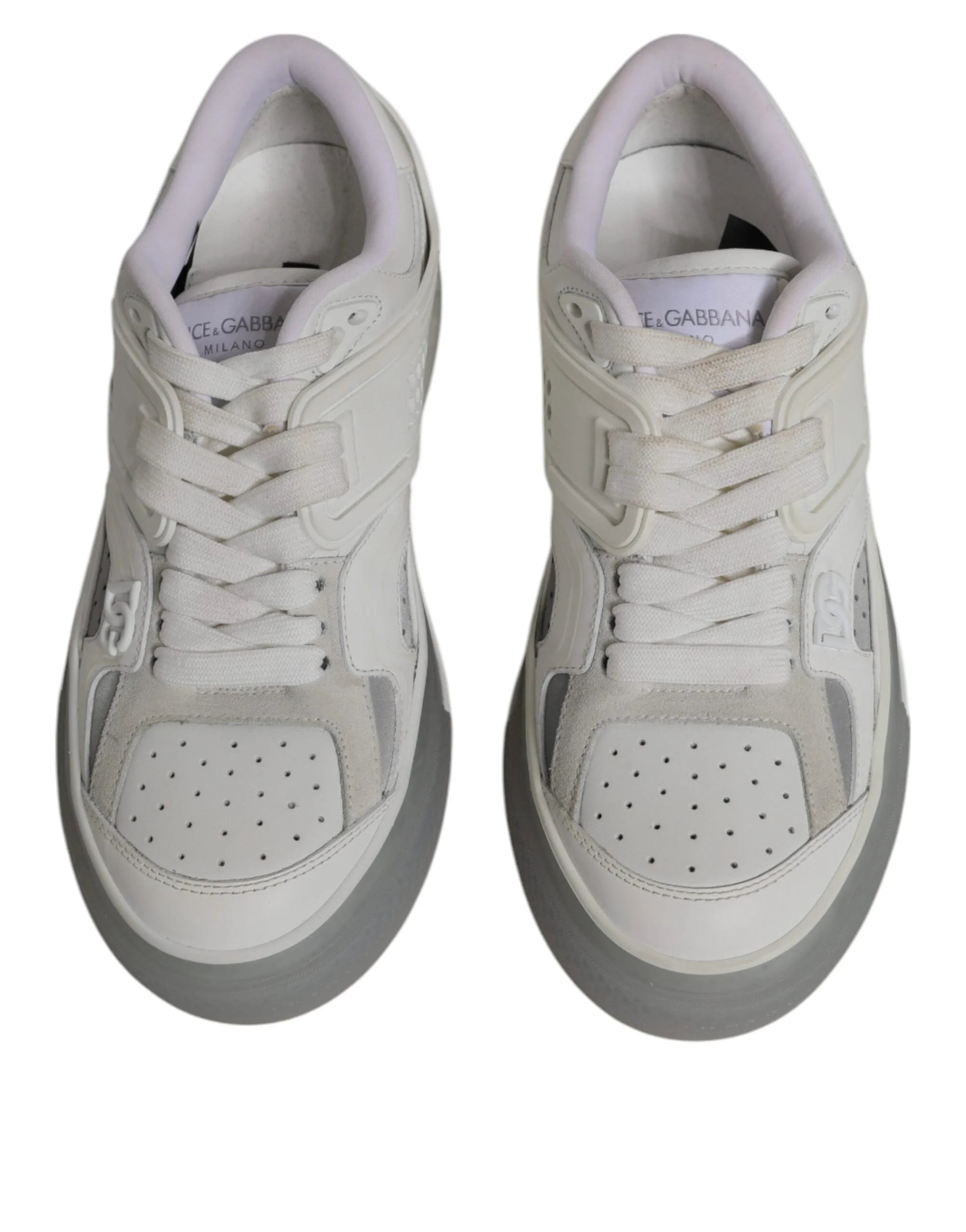 Dolce & Gabbana White DG Logo CUSTOM 2.Zero Sneakers Shoes - EU39/US6