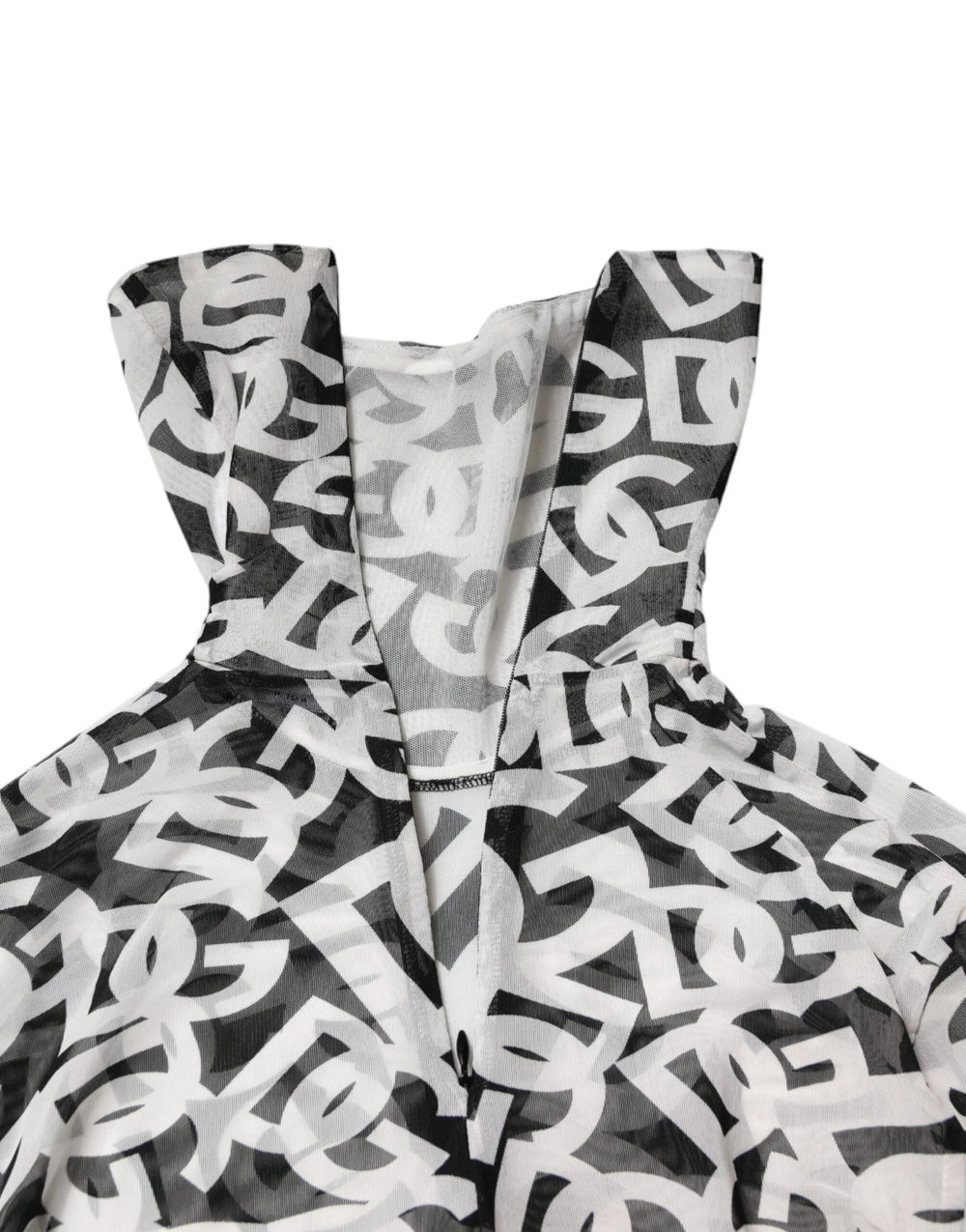 Dolce & Gabbana White DG Logo Long Sleeves Turtleneck Top - IT48 | M - Sweaters