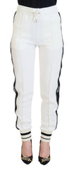 Dolce & Gabbana White DG Logo Sweatpants Pants - IT36|XXS - Joggers