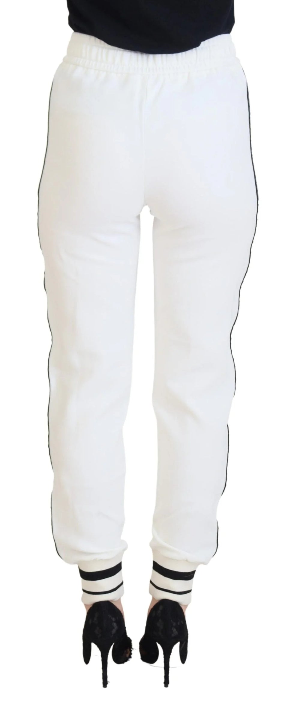 Dolce & Gabbana White DG Logo Sweatpants Pants - IT36|XXS - Joggers