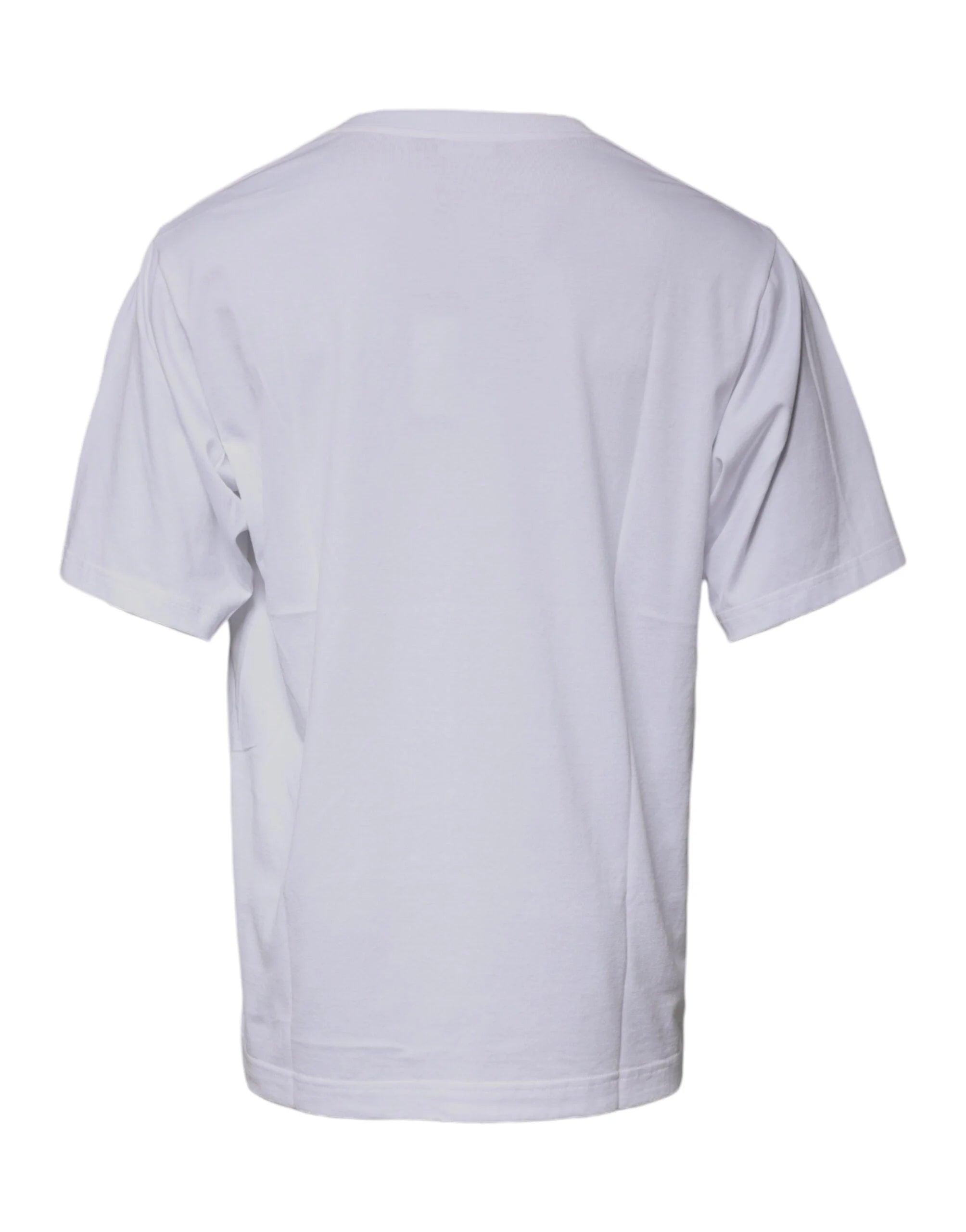 Dolce & Gabbana White DG Milano Cotton Crew Neck T-shirt - IT52 | XL - T-Shirts