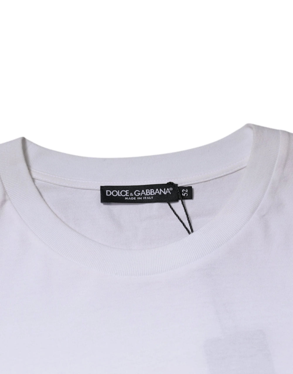Dolce & Gabbana White DG Milano Cotton Crew Neck T-shirt - IT52 | XL - T-Shirts