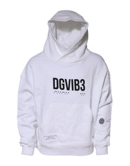 Dolce & Gabbana White DG Vib3 Hooded Men Sweatshirt Sweater - IT48 | M - Hoodies