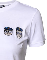 Dolce & Gabbana White #DGFamily Cotton Crew Neck T-shirt - T-Shirts