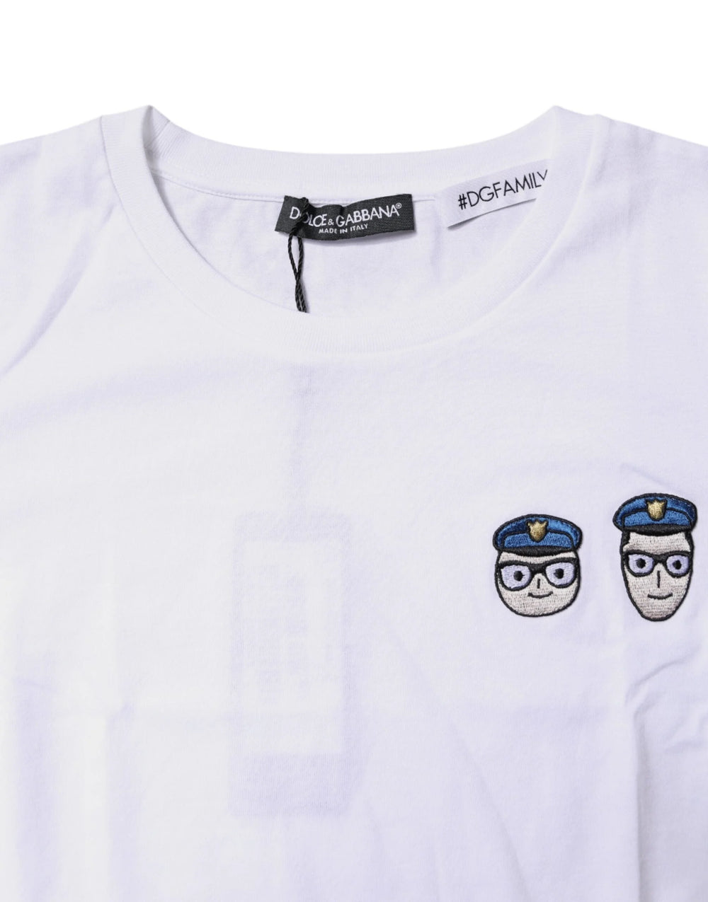 Dolce & Gabbana White #DGFamily Cotton Crew Neck T-shirt - T-Shirts