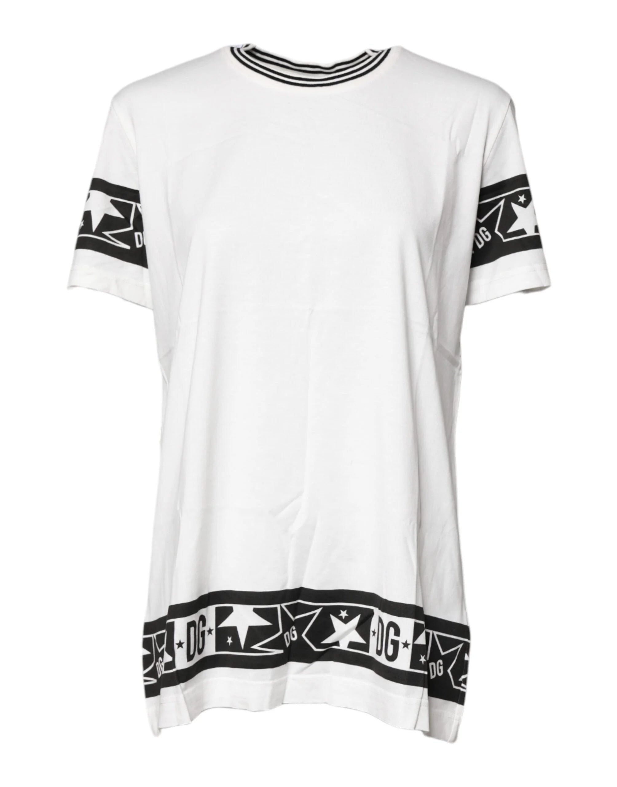 Dolce & Gabbana White #DGMillennials Cotton Crewneck T-shirt - T-Shirts