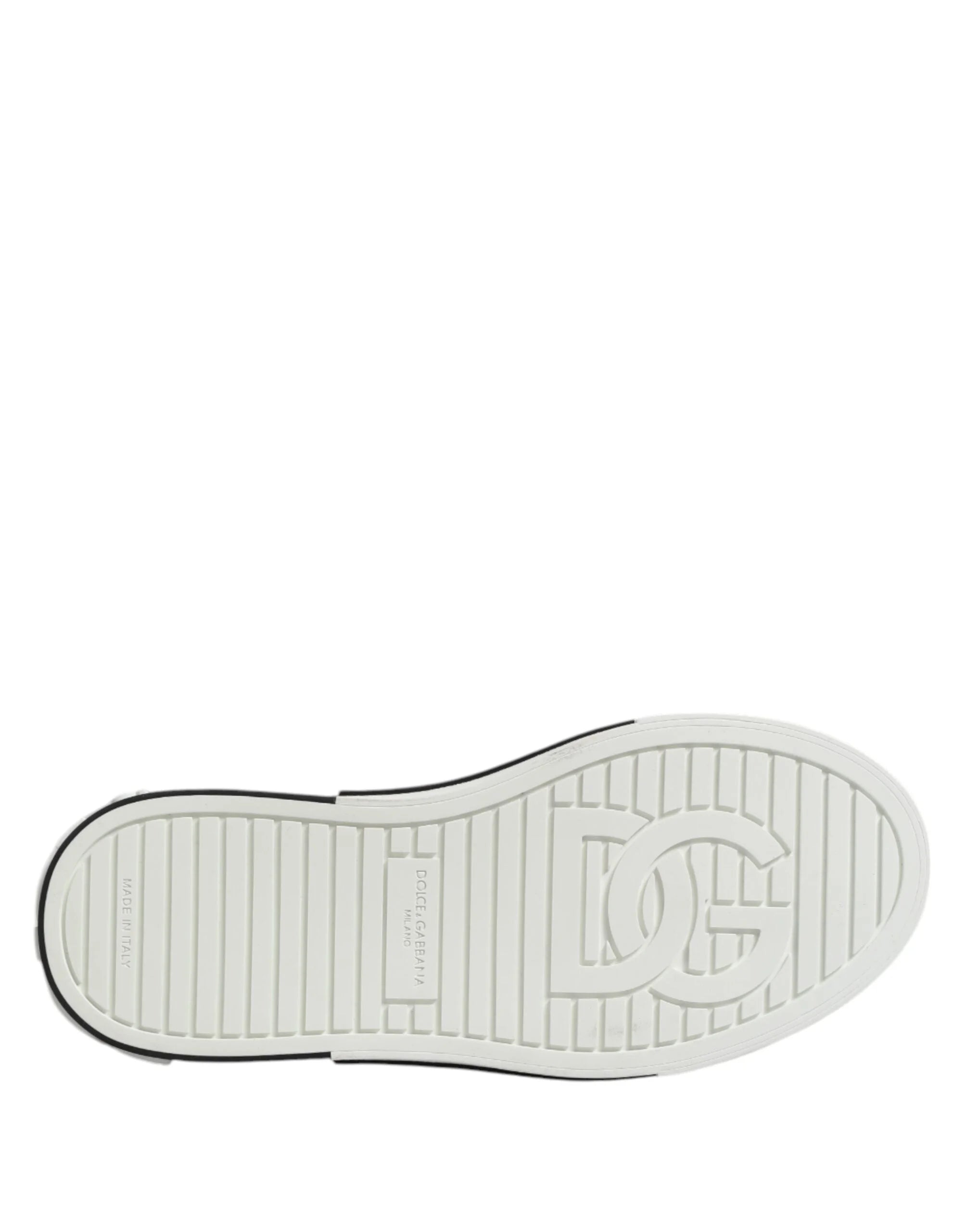 Dolce & Gabbana White Dotted Leather Slip On Men Sneakers Shoes - EU39/US6 - Sneakers