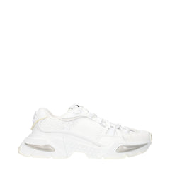 Dolce & Gabbana White Fabric Athletic Sneakers - EU41/US11