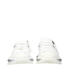 Dolce & Gabbana White Fabric Athletic Sneakers - EU41/US11