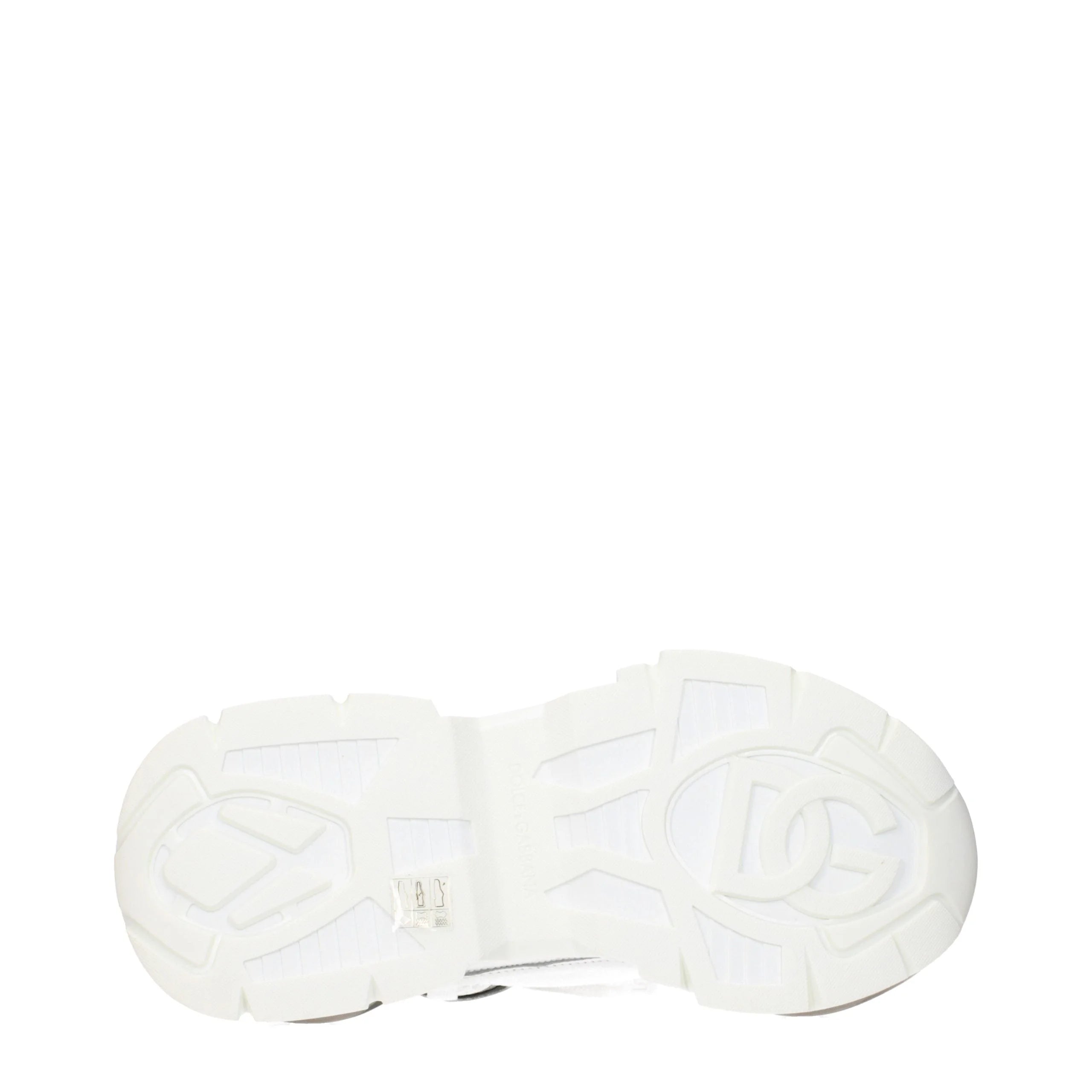 Dolce & Gabbana White Fabric Athletic Sneakers - EU41/US11