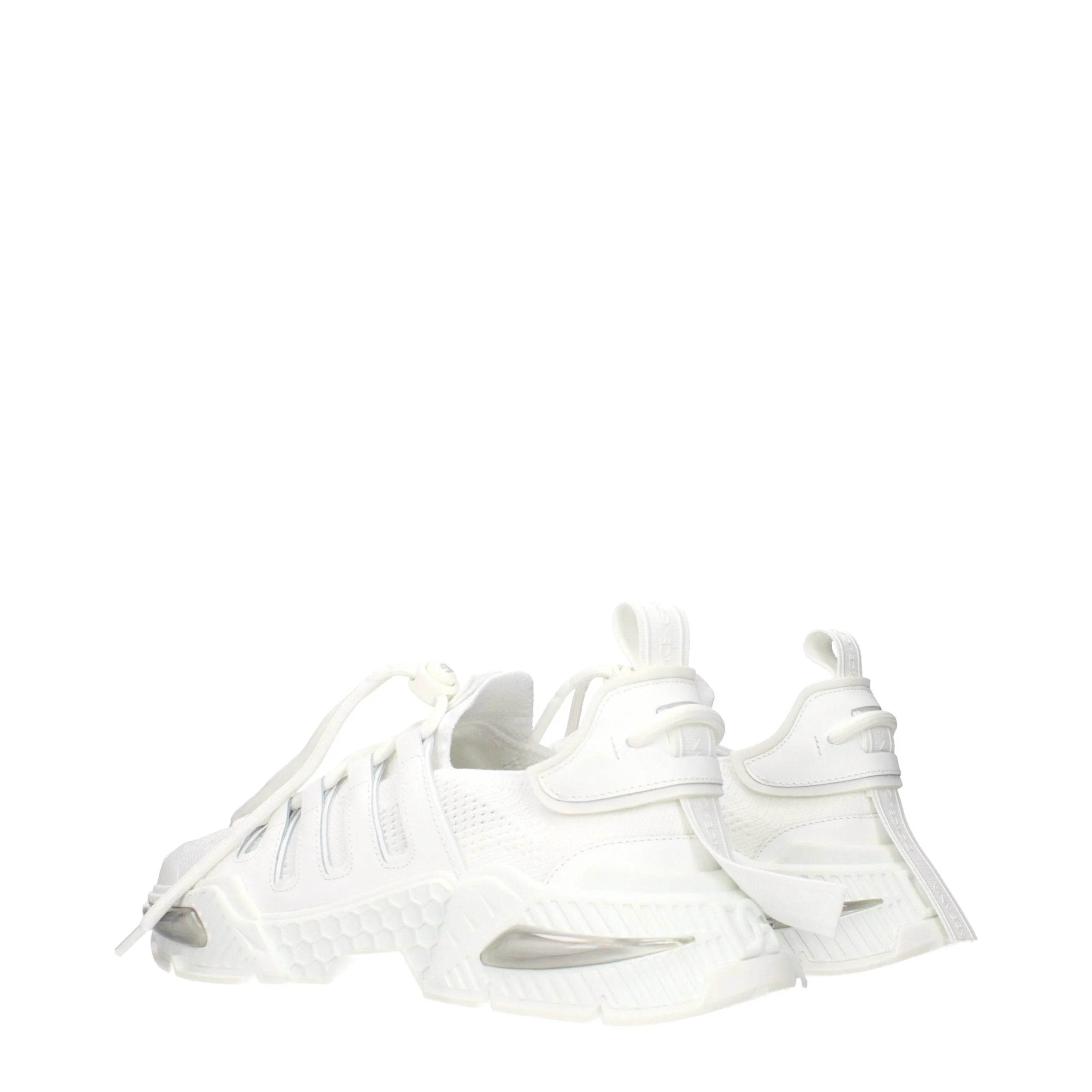 Dolce & Gabbana White Fabric Athletic Sneakers - EU42/US9