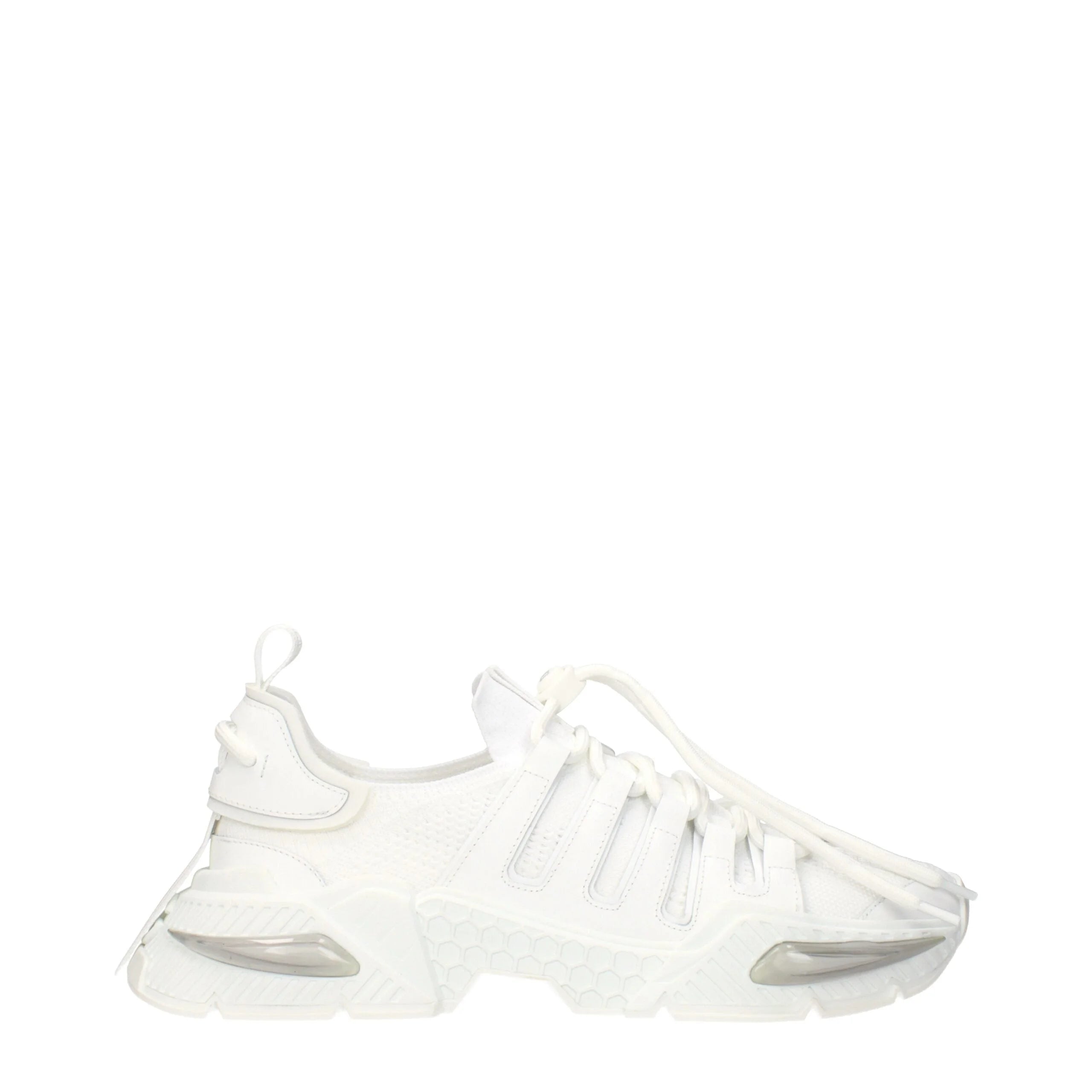 Dolce & Gabbana White Fabric Athletic Sneakers - EU42/US9