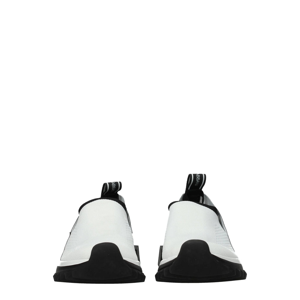 Dolce & Gabbana White Fabric Chunky Sneakers - Sneakers