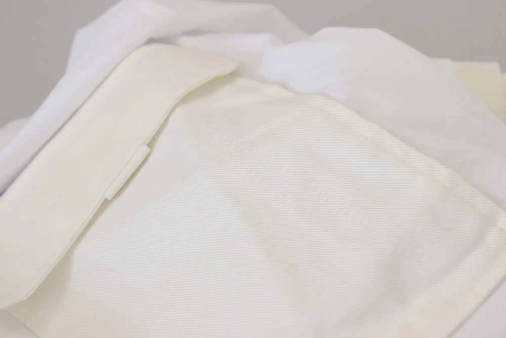 Dolce & Gabbana White Flap Pocket Short Sleeves T-shirt - IT48 | M - T-Shirts