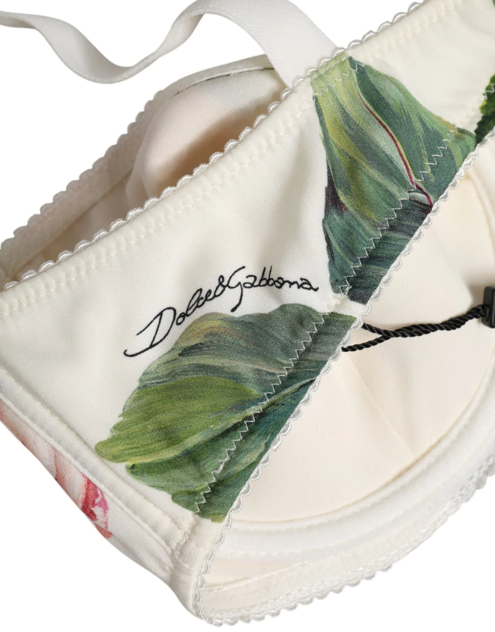 Dolce & Gabbana White Floral Balconette Underwired Bra Underwear - IT3 | M