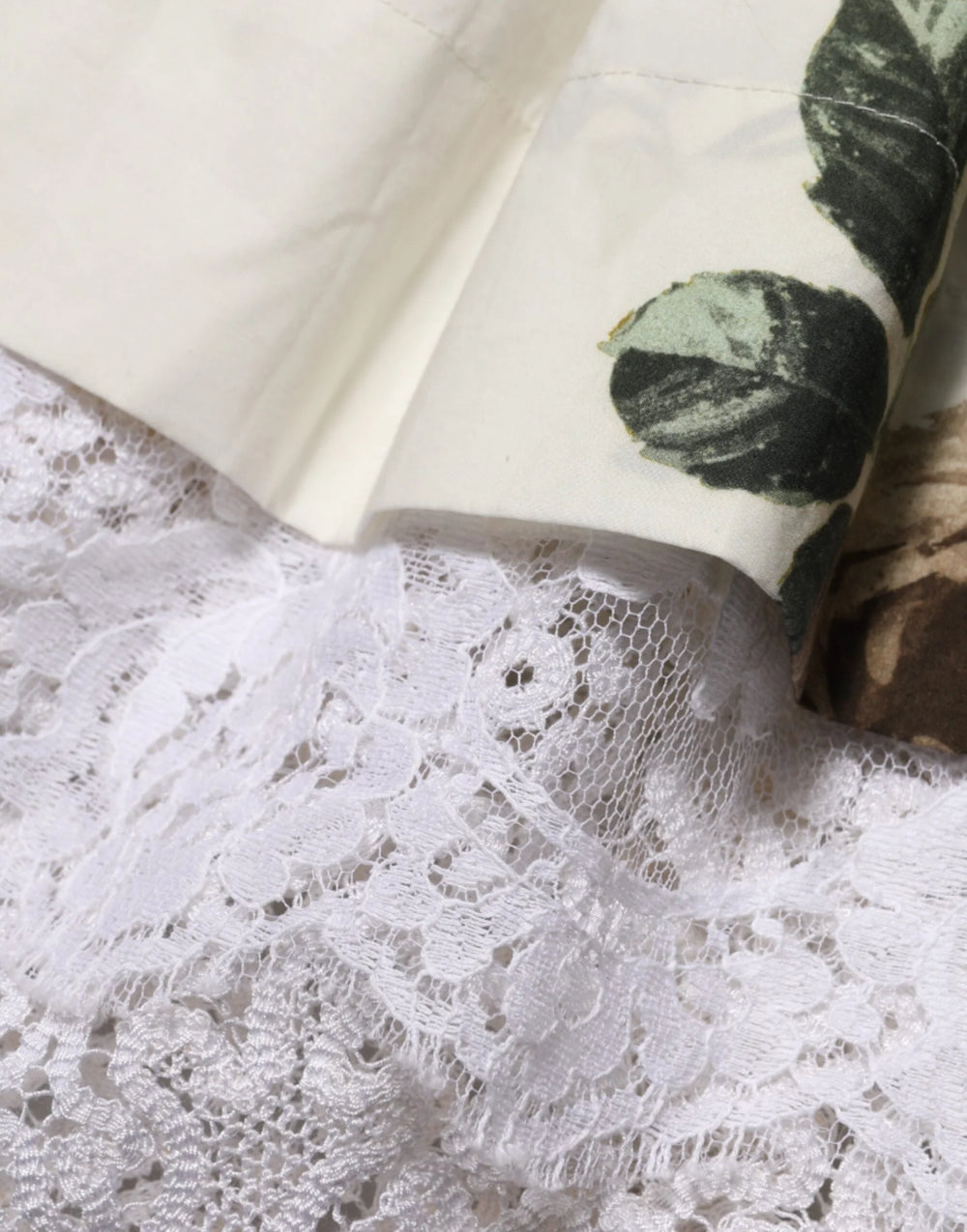 Dolce & Gabbana White Floral Lace Off Shoulder Mini Dress - IT40|S - Dresses