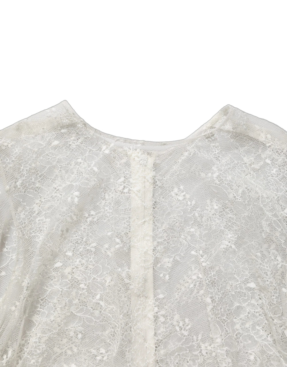 Dolce & Gabbana White Floral Lace Sheer Sleeveless Midi Dress - IT40|S