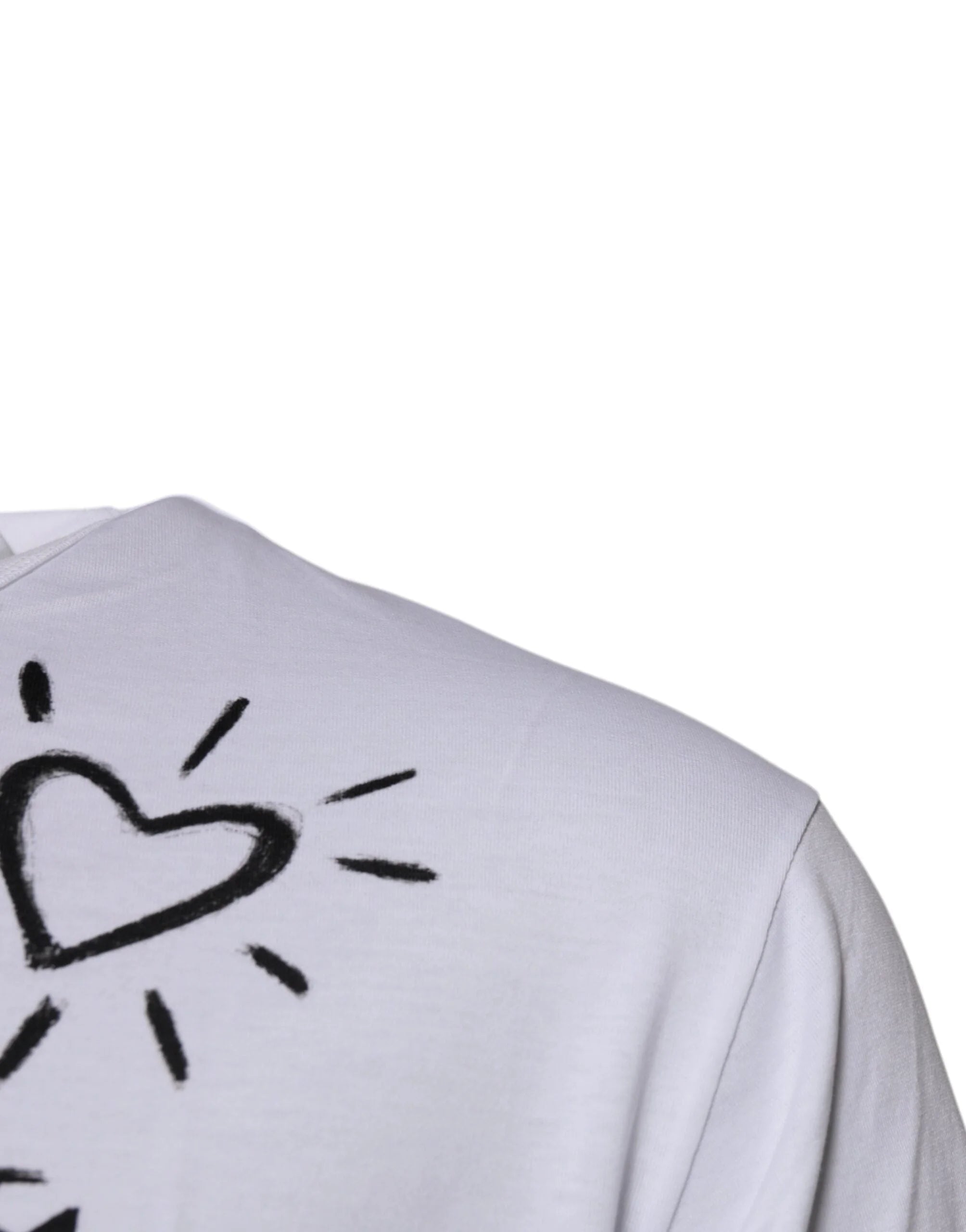 Dolce & Gabbana White Floral Print Cotton Crew Neck T-shirt - IT48 | M - T-Shirts