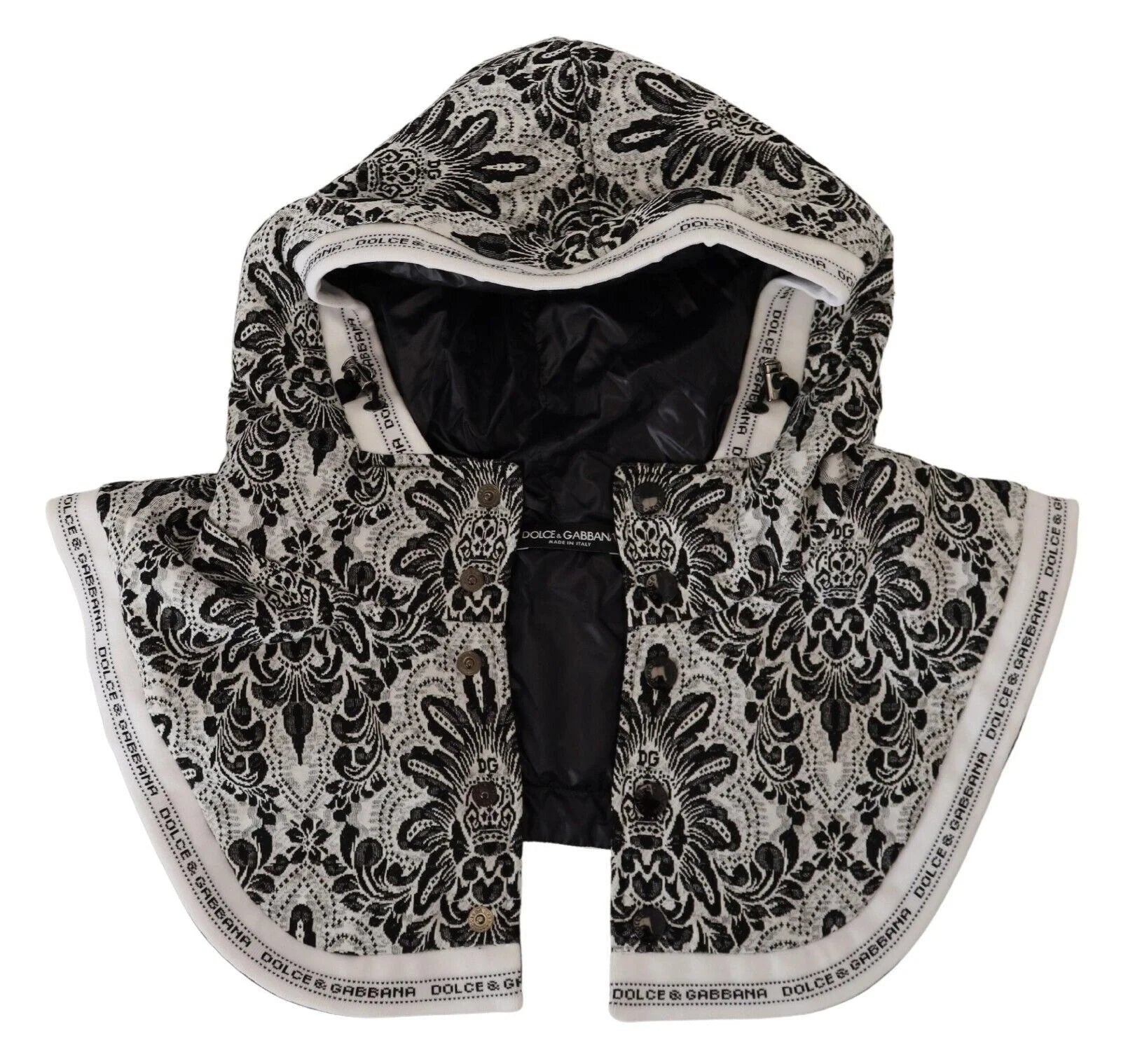 Dolce & Gabbana White Floral Whole Head Wrap One Size Cotton Hat - Bandanas & Headties