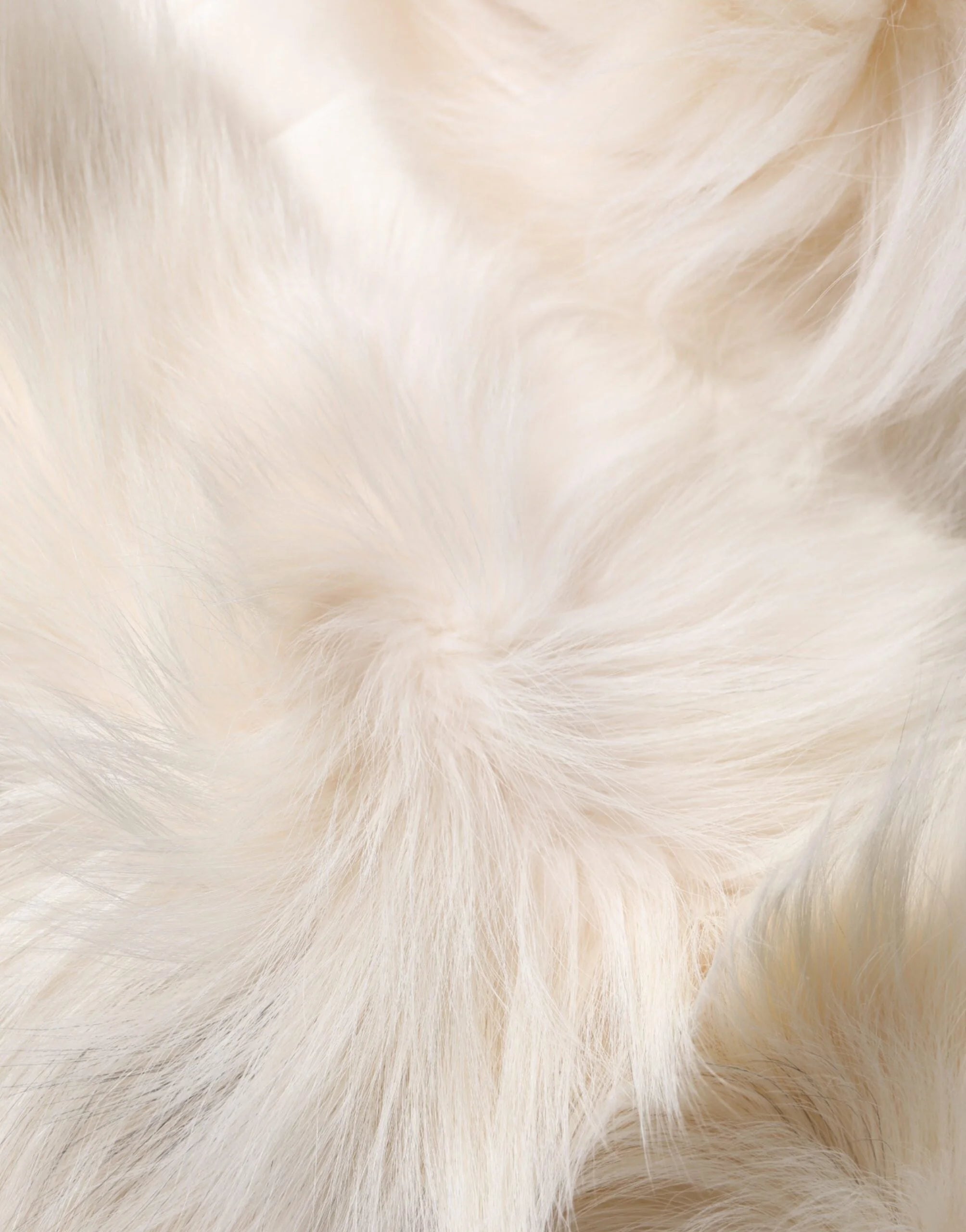 Dolce & Gabbana White Fox Fur Neck Wrap Warmer Winter Scarf - Scarves & Shawls