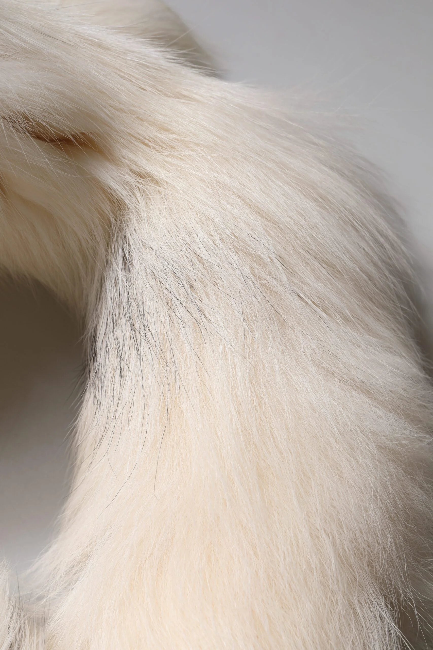 Dolce & Gabbana White Fox Fur Neck Wrap Warmer Winter Scarf - Scarves & Shawls