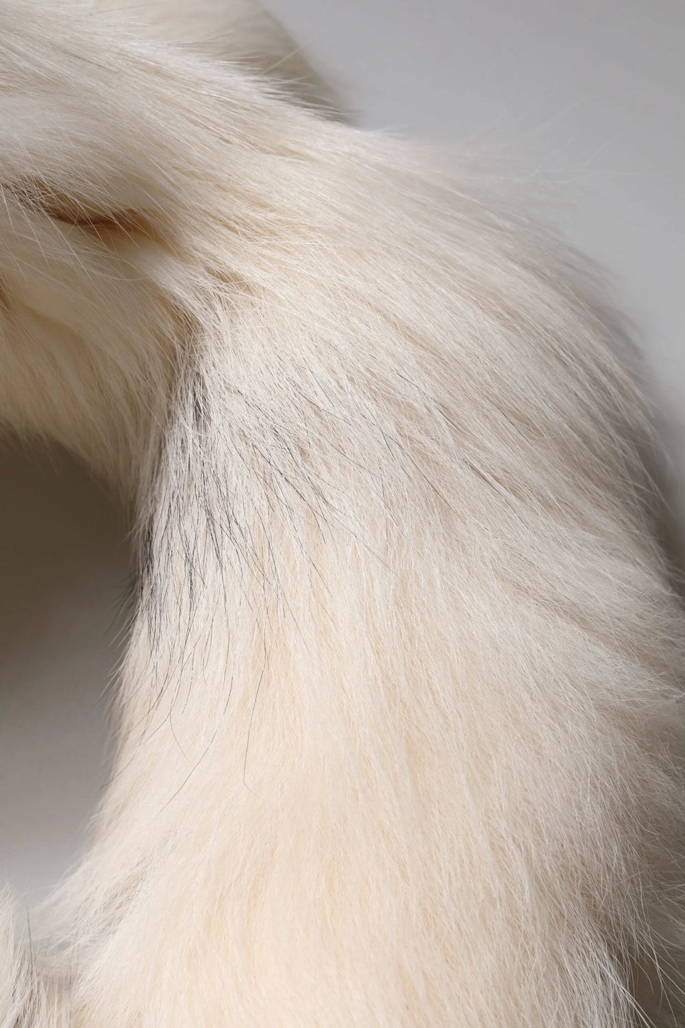 Dolce & Gabbana White Fox Fur Neck Wrap Warmer Winter Scarf - Scarves & Shawls