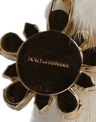 Dolce & Gabbana White Fur Handbag Clutch Purse Pouch Bag - Clutch Bags