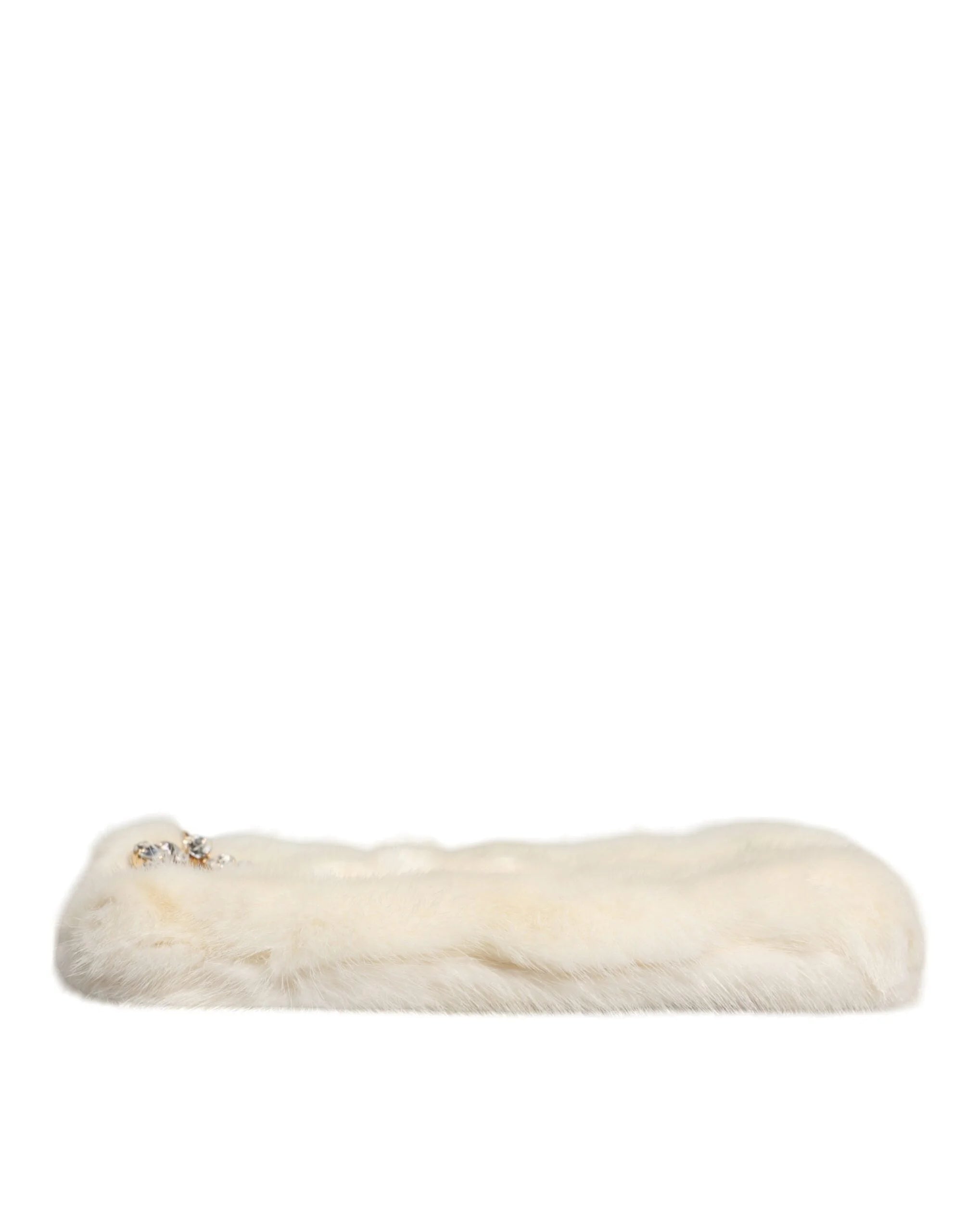 Dolce & Gabbana White Fur Handbag Clutch Purse Pouch Bag - Clutch Bags