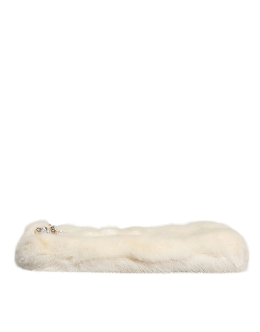 Dolce & Gabbana White Fur Handbag Clutch Purse Pouch Bag - Clutch Bags